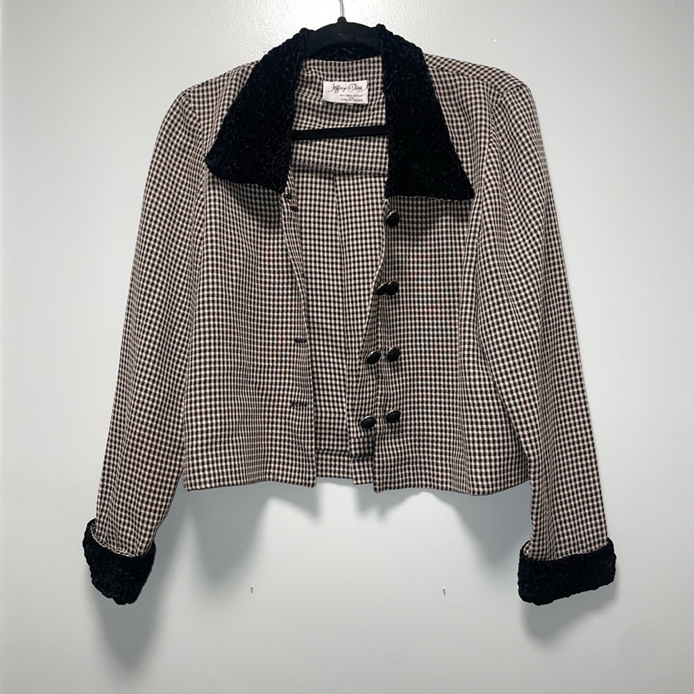 Vintage Jeffrey and Dara Houndstooth Jacket